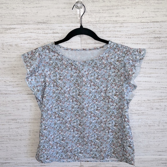 Blue Boho Floral Blouse - Picture 3 of 6